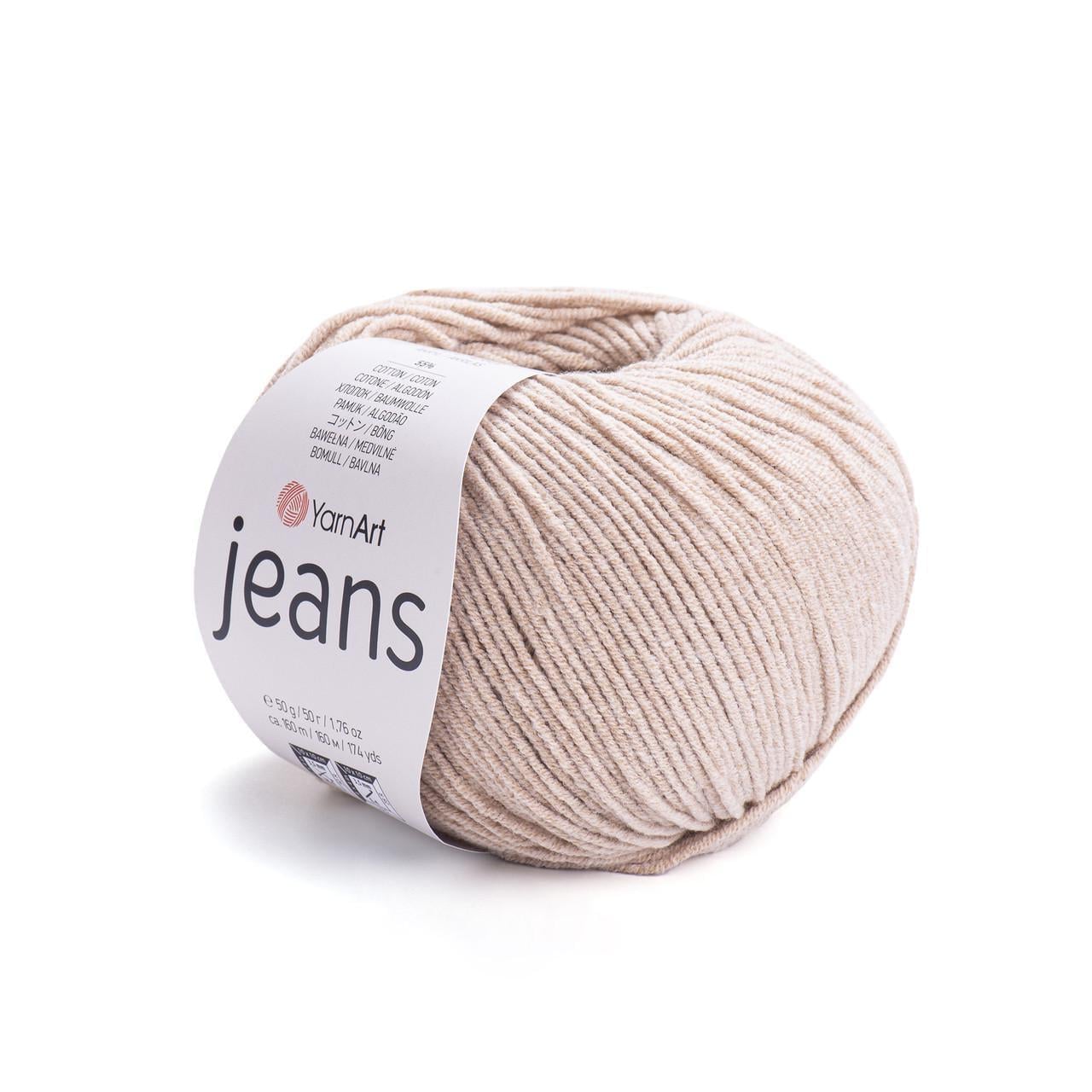 Пряжа для вязания YarnArt Jeans 50 г 160 м Бежевый №87 (2744968449) Пряжа для вязания YarnArt Jeans 50 г 160 м Бежевый №87 (2744968449)