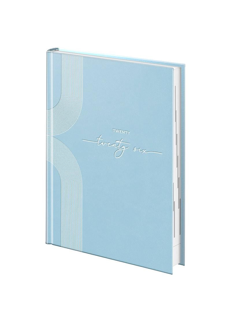 Офисный ежедневник А5 Brunnen 2026 Стандарт Torino Trend Голубой (73-795 38326)