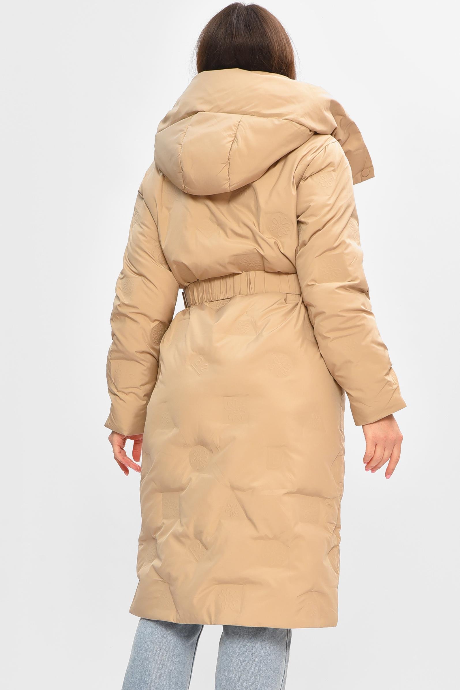 Куртка жіноча подовжена зима L Бежевий (207014) - фото 3 Куртка жіноча подовжена зима L Бежевий (207014) - фото 3
