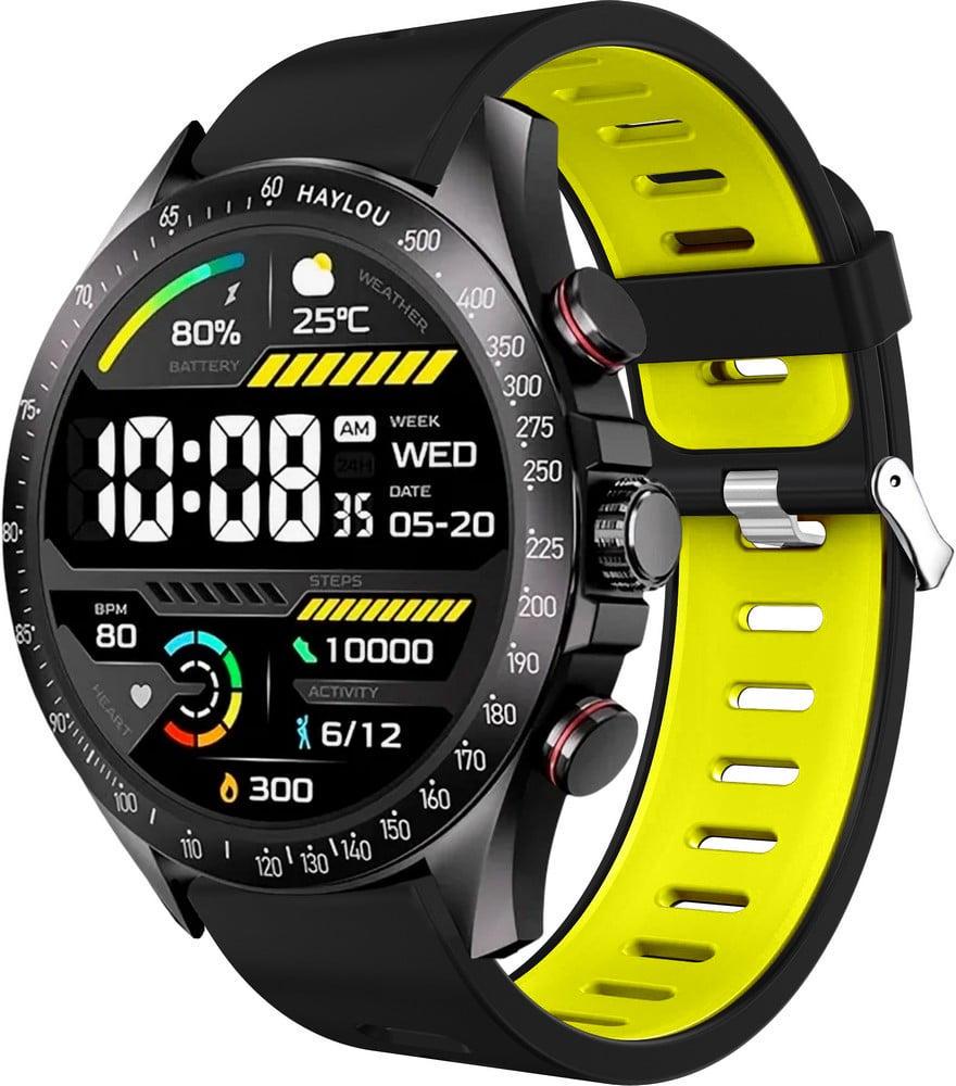Ремешок Traf для смарт-часов Haylou Solar Pro LS18 Black/Yellow (40873-61)