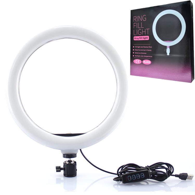 Кольцевая лампа ZD666 260 мм с креплением для телефона