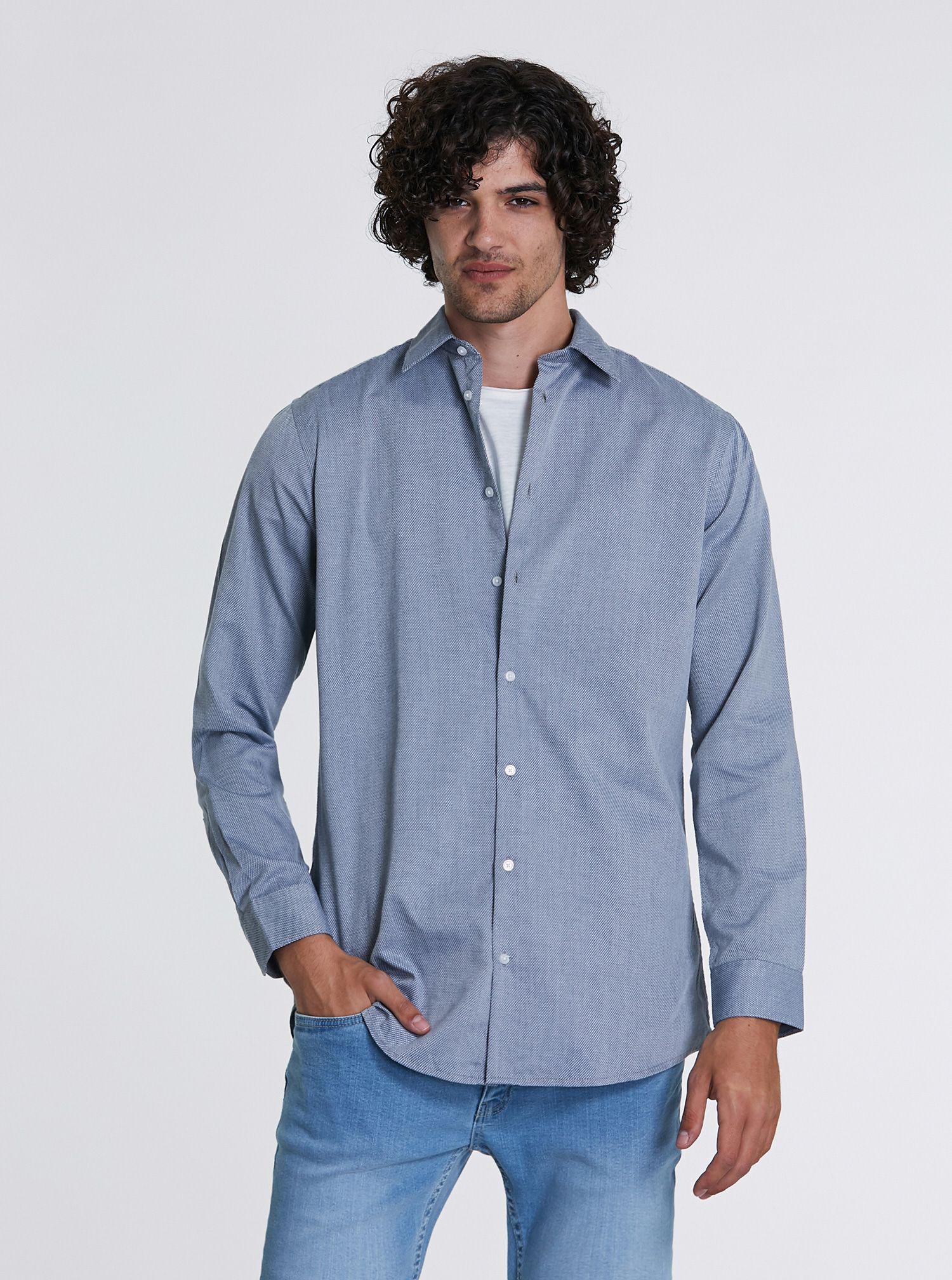 Рубашка мужская Piazza Italia 67331 M Серый