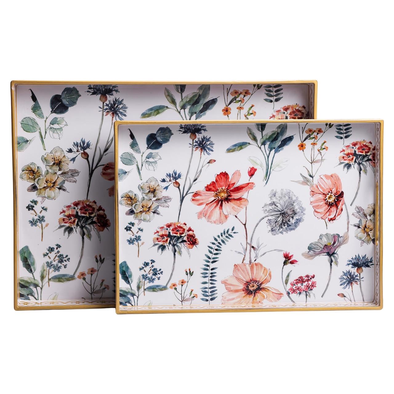 Набор прямоугольных подносов 2шт. 40х30х4 см (HP-HK-19)