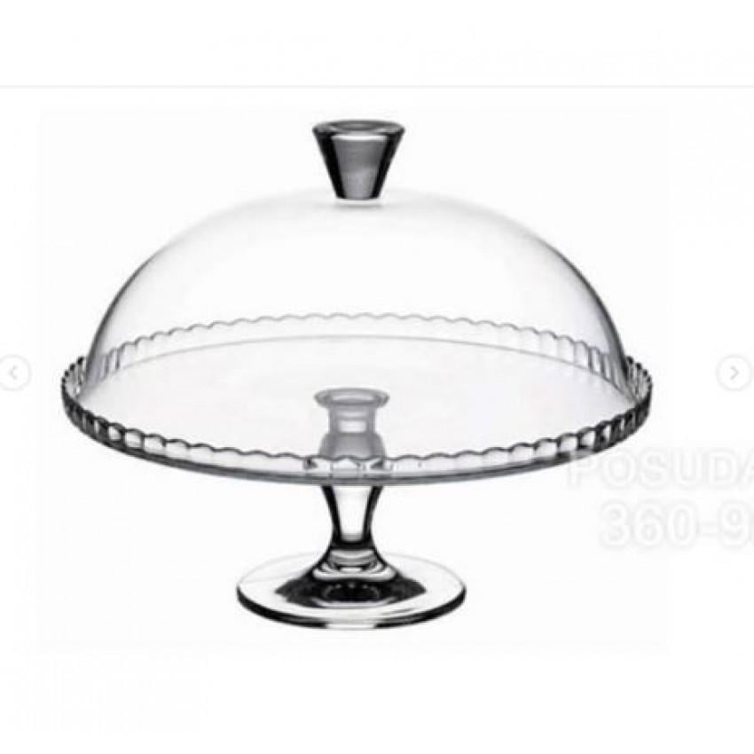 Тортівниця на ніжці d-32 см з кришкою Pasabahce Patisserie 95200-1 PAS (1333159756) - фото 3
