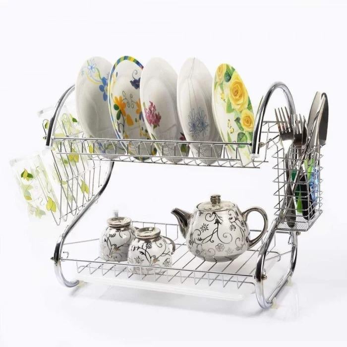 Сушарка для посуду Kitchen Storage Rack 40 см (ULT-3175509) - фото 8