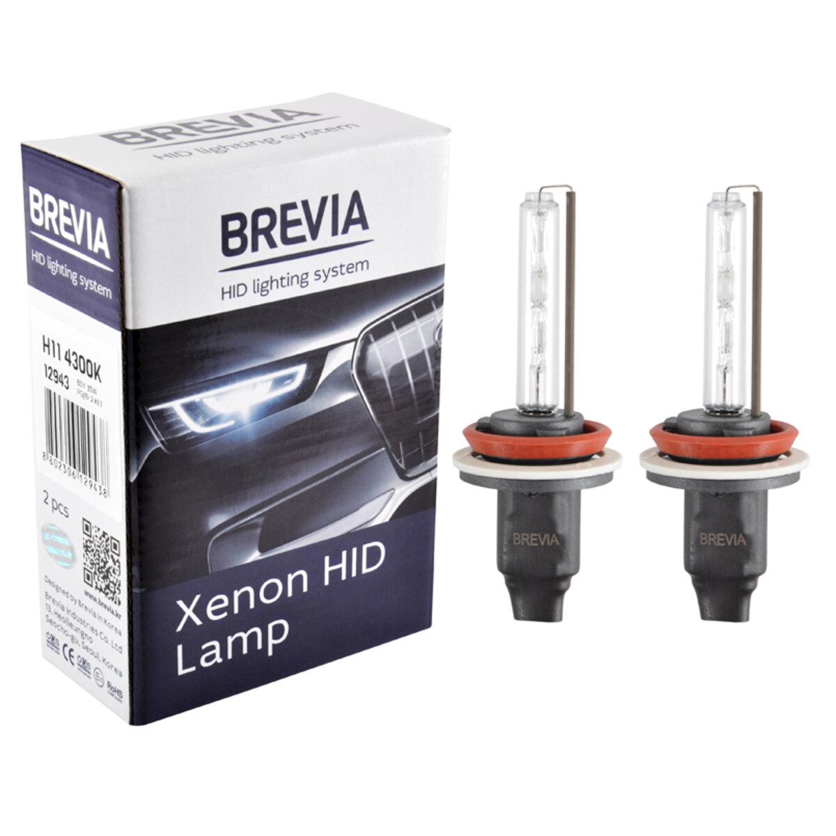 Лампы ксеноновые автомобильные Brevia H11 4300K 85V 35W PGJ19-2 KET 2 шт. (12943)