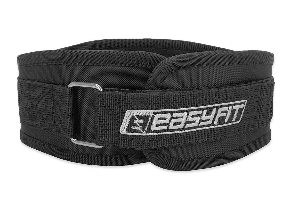 Атлетический пояс EasyFit S 60-75 см Черный (EF-0004-S)