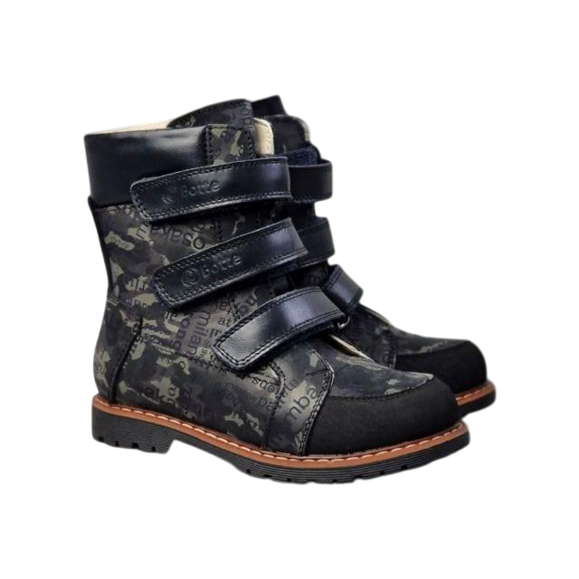 Черевики дитячі ортопедичні р. 25 Чорний (2493762127)