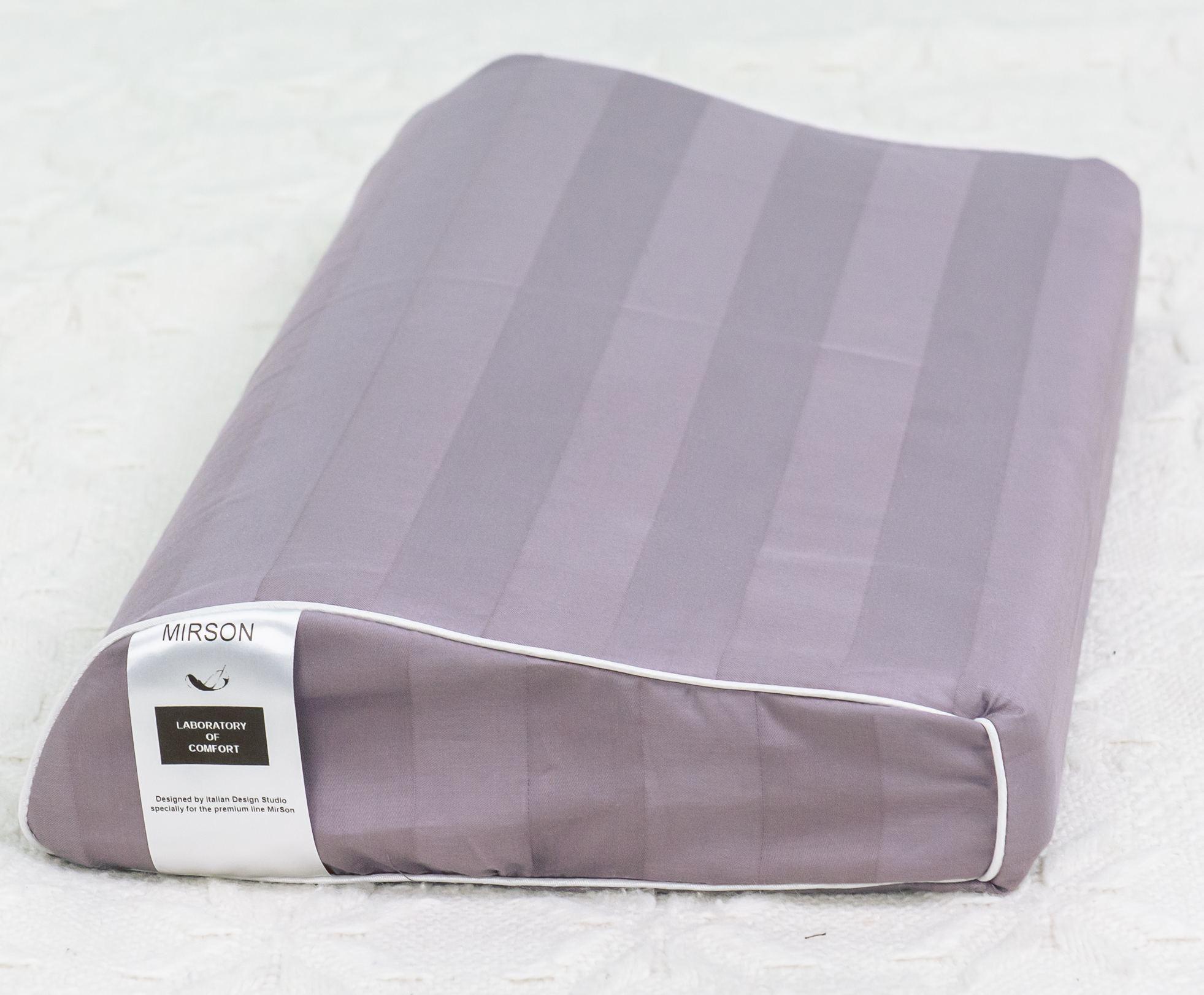 Подушка ортопедическая MirSon №6109 Noble stripe Peony Kiddy Girl 50х29х5/8 см (2200003262636)