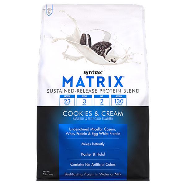 Протеин Syntrax Matrix 5.0 2270 г 76 порций Cookie&Cream (000026076)