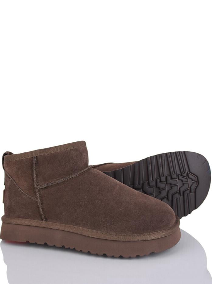 Замшевые угги на овчине ITTS SN9960-35 р. 40 Кофейный