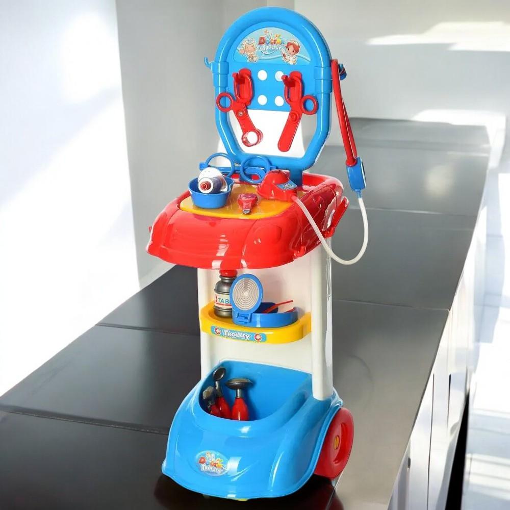 Игровой набор Doctor Trolley Complete Vet Set&Pets Bетеринар мягкая игрушка медицинские инструменты стойка (G_661-218) - фото 3