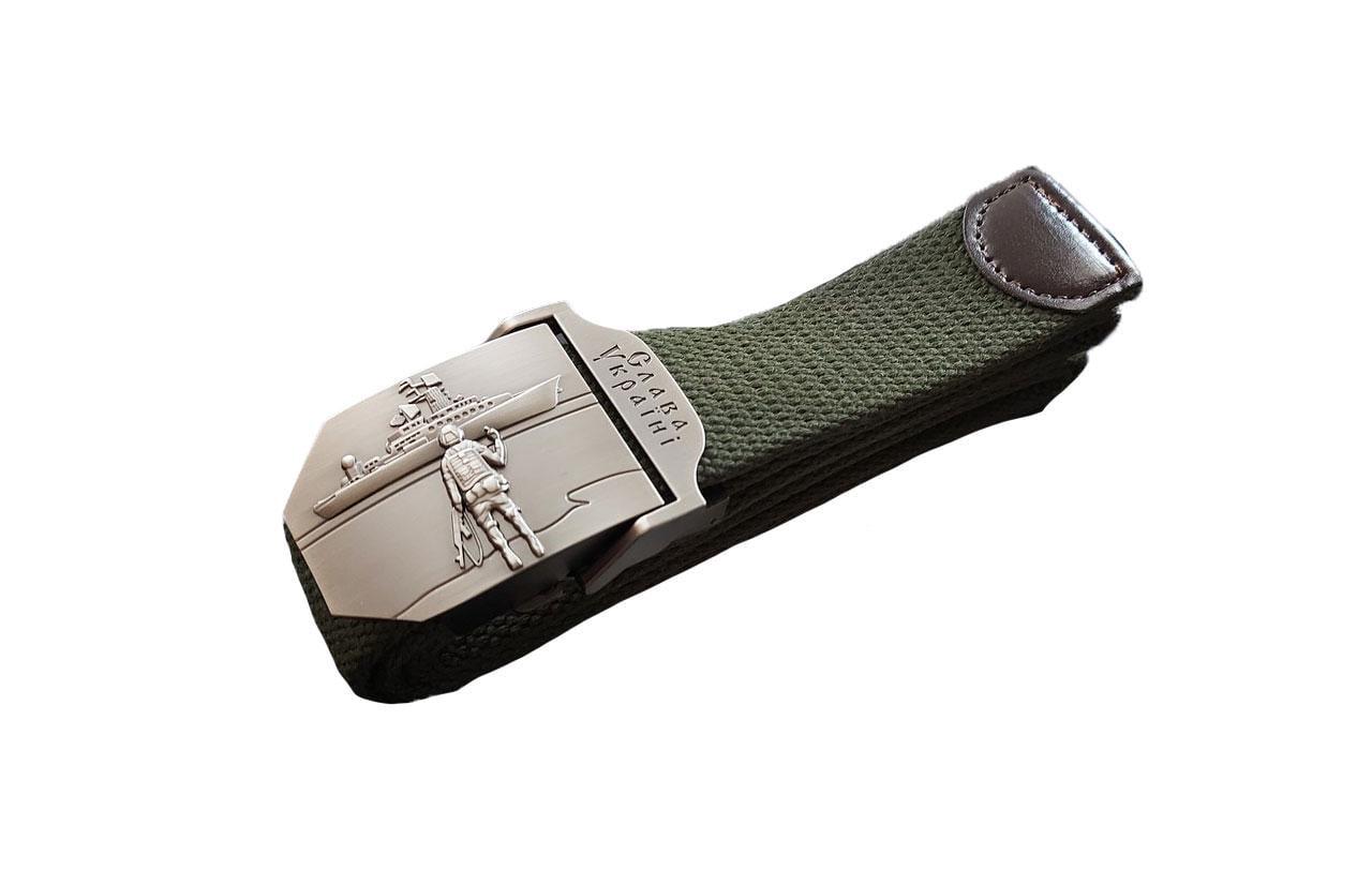 Ремень Tactical металлическая пряжка Олива (17727195)