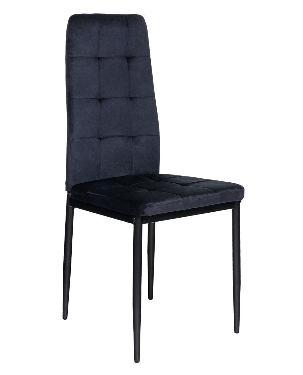 Стул кухонный Vetro Mebel N-66-2 металл/велюр Черный (N-66-2-grey-velvet)