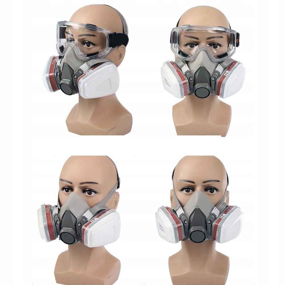 Респиратор полумаска 6200 с угольными фильтрами и защитными очками (6200CPSETGGL) - фото 7 Респиратор полумаска 6200 с угольными фильтрами и защитными очками (6200CPSETGGL) - фото 7