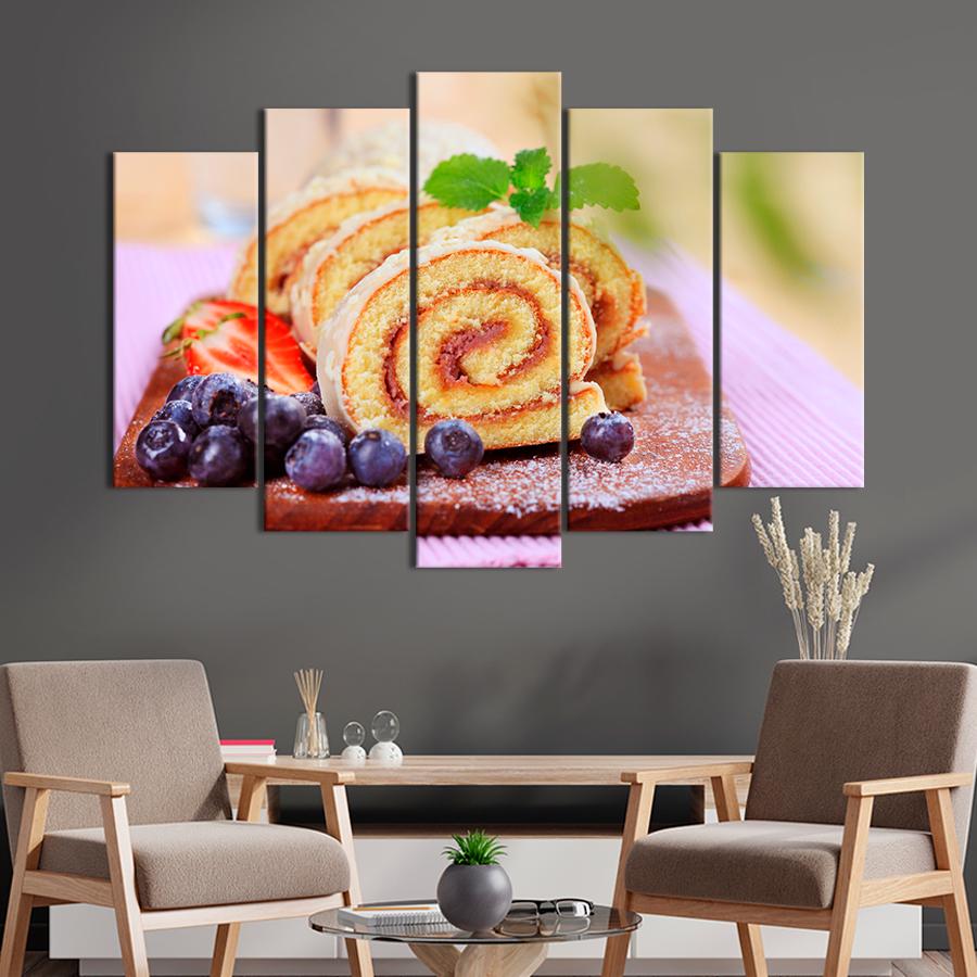 Настенний декор Десерт ягодный рулет 187x119 см (A360-5)