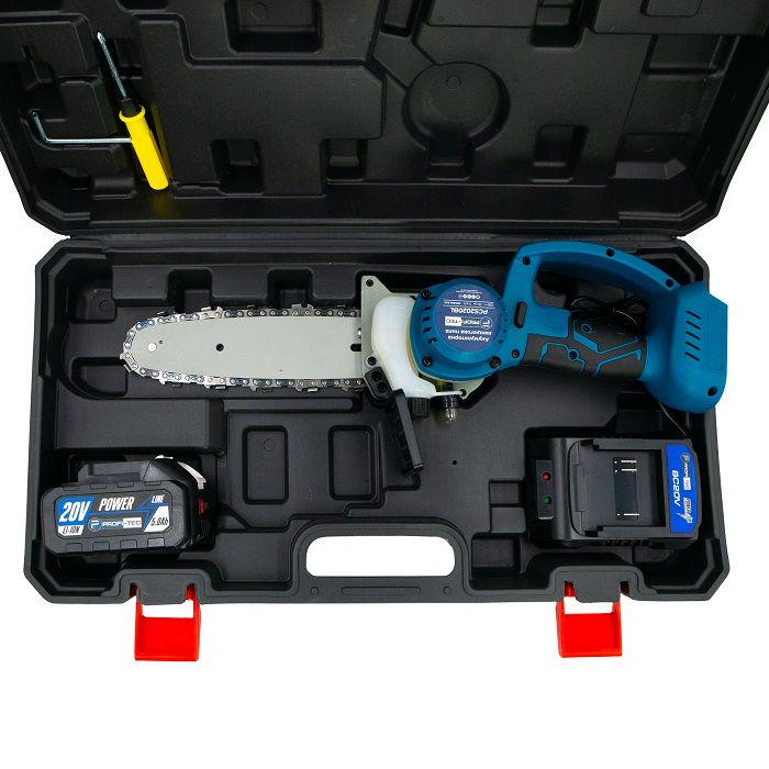 Пила цепная бесщеточная аккумуляторная PROFI-TEC 20V PCS2020BL POWERLine 1хPT2040MP 4,0 Аг (006099) - фото 9 Пила цепная бесщеточная аккумуляторная PROFI-TEC 20V PCS2020BL POWERLine 1хPT2040MP 4,0 Аг (006099) - фото 9