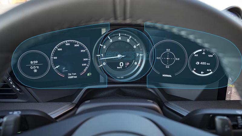 Стекло защитное Pixsel гибридный глянец на приборную панель Porsche 911 18,1“ 2019
