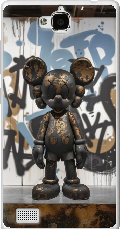 Чехол на Huawei Honor 3C Bronze kaws v2 (6098u-307-42517)