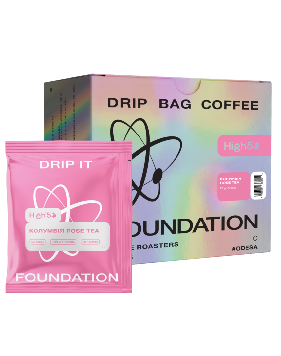 Дрип-кофе Foundation Coffee Roasters Колумбия Rose Tea 7 шт./пак.