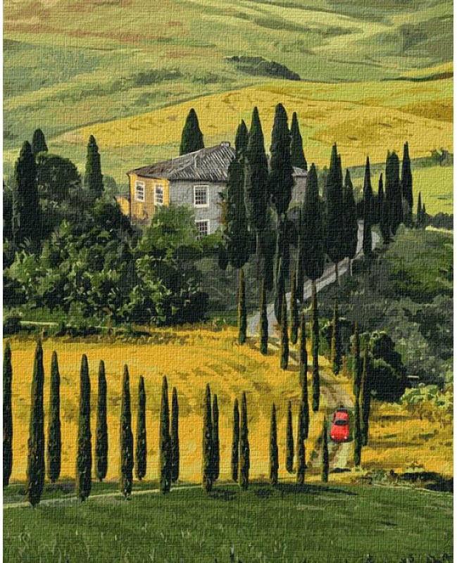 Картина по номерам Идейка Путешествие в Тоскану КНО2297 холст на подрамнике 40x50 см (1427672952)