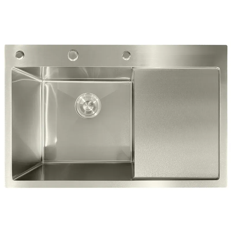 Мийка з нержавіючої сталі MIXXUS MH7849L 3,0/0,8 мм Nano-Silver (MI7048) Мийка з нержавіючої сталі MIXXUS MH7849L 3,0/0,8 мм Nano-Silver (MI7048)