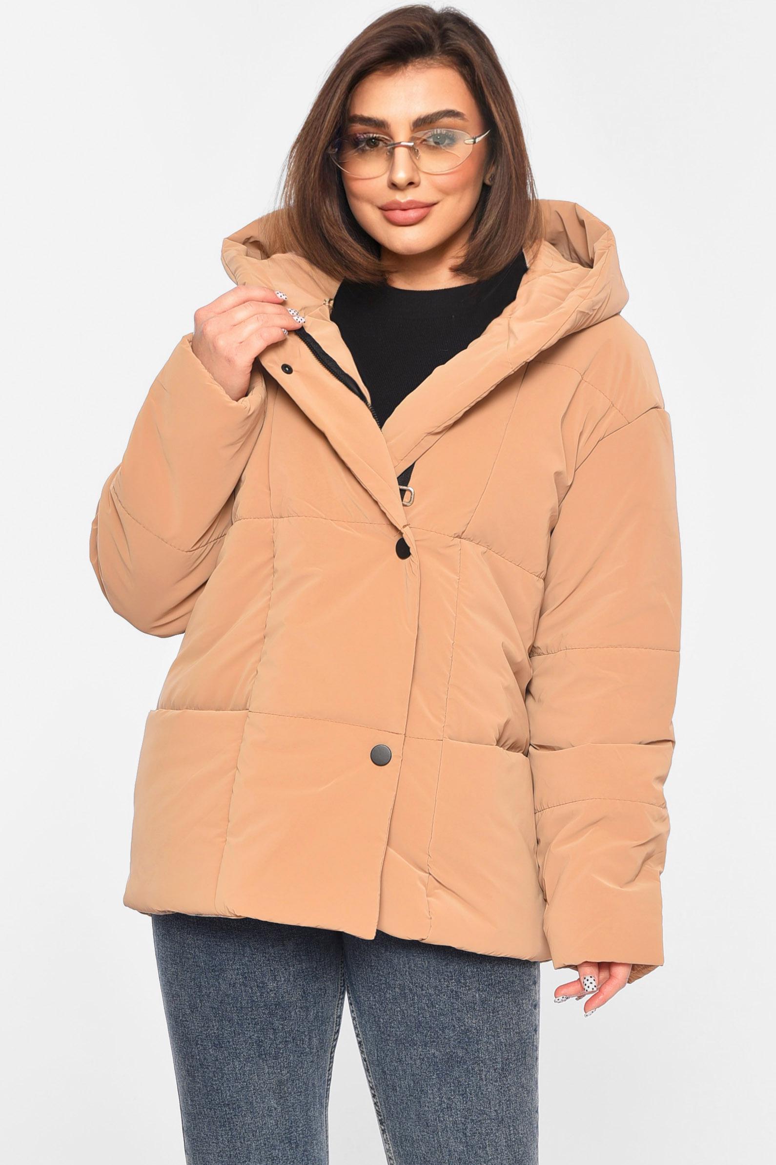 Куртка жіноча демісезонна р. 44 Коричневий (196465) Куртка жіноча демісезонна р. 44 Коричневий (196465)