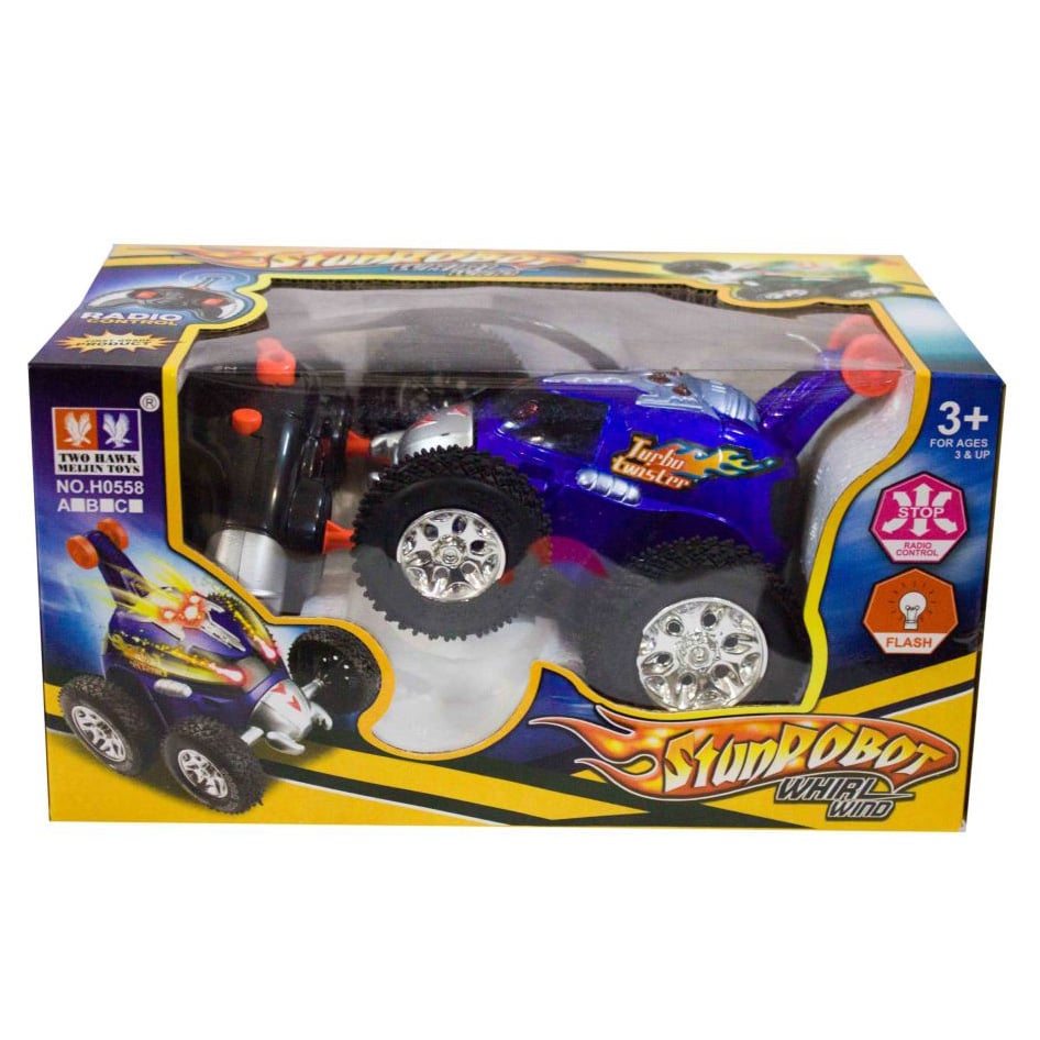 Машинка перевертыш A-Toys H0558 Синий - фото 7