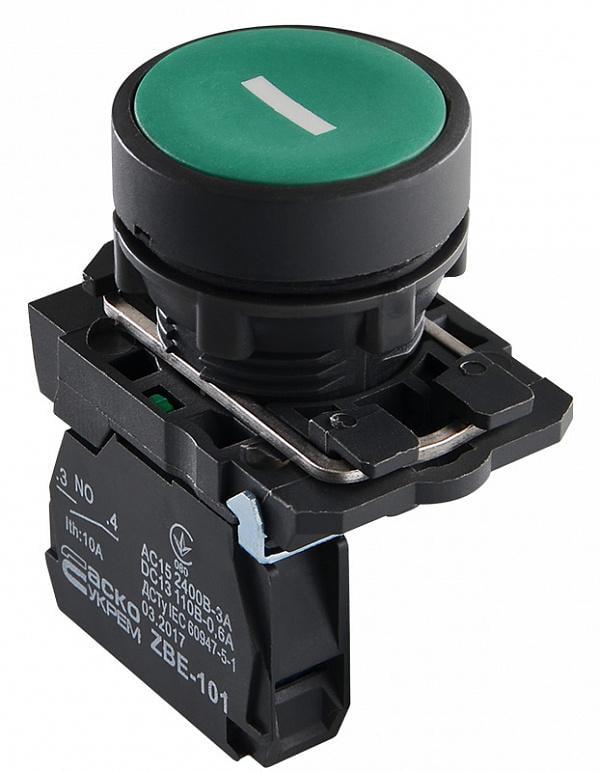Кнопка без фиксации 1НВ АСКО-УКРЕМ TB5-AA3311 Зеленый (A0140010147)