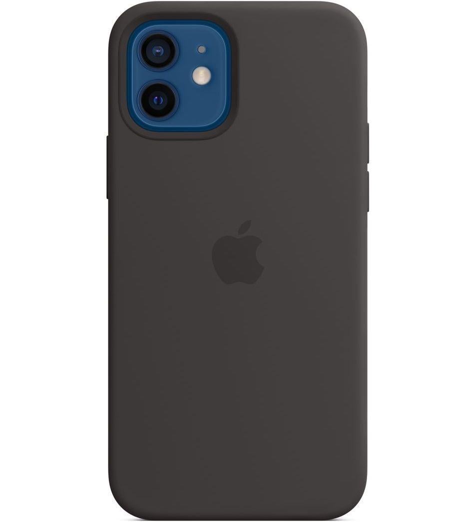 Силіконовий чохол-накладка Apple Silicone Case with MagSafe for iPhone 12/12 Pro, Black (HC)