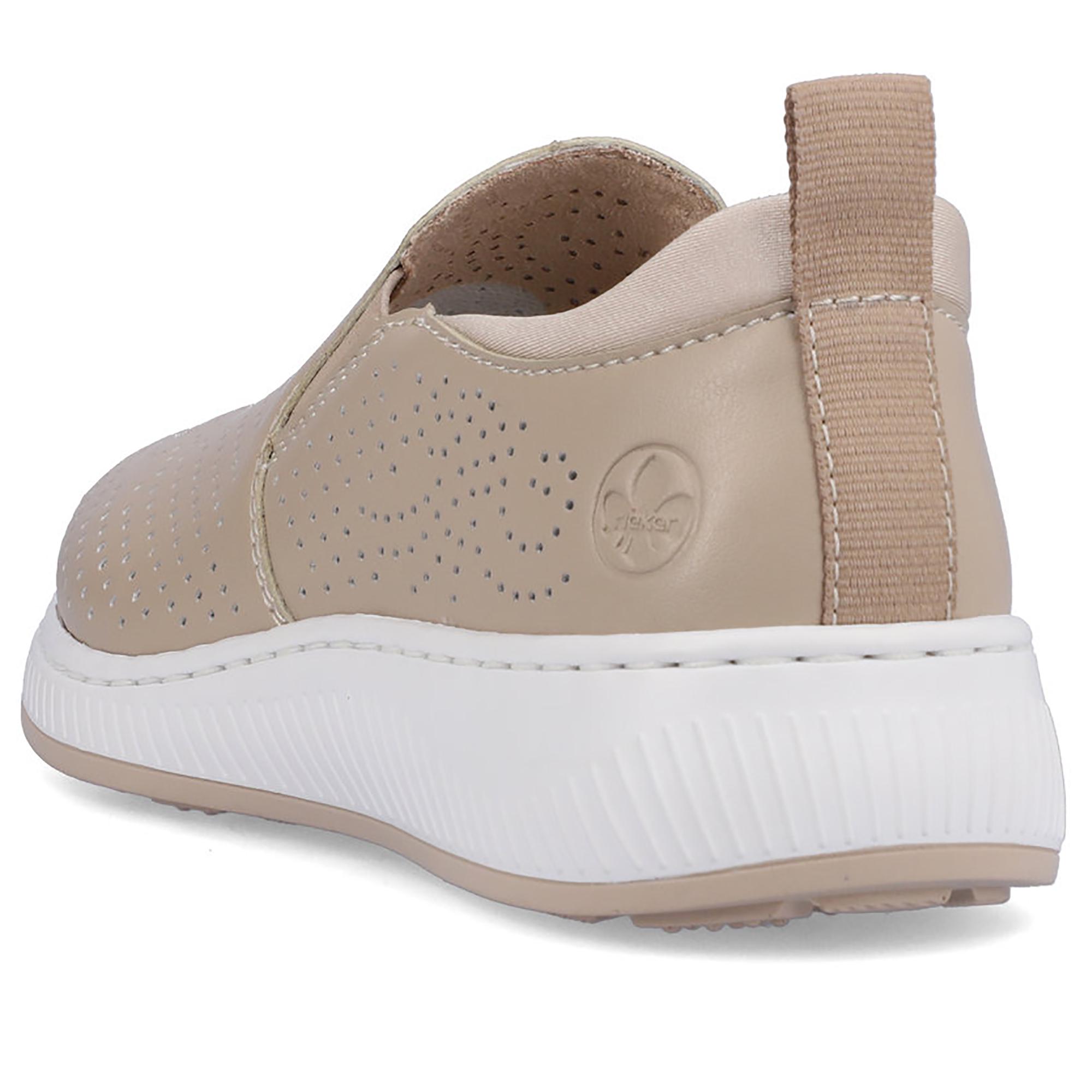 Слипоны женские весенние Rieker р. 37 Бежевый (089318-37) - фото 10