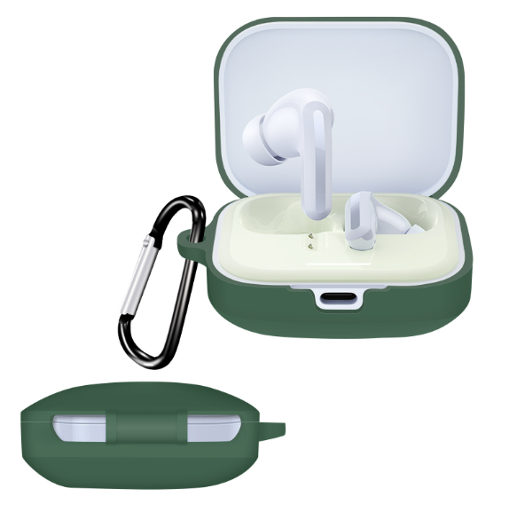 Чехол-накладка DK Silicone Candy Friendly с карабином для Xiaomi Redmi Buds 5 Green