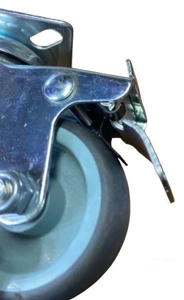 Колесо поворотное на площадке с тормозом 50 мм (1851285915) - фото 4