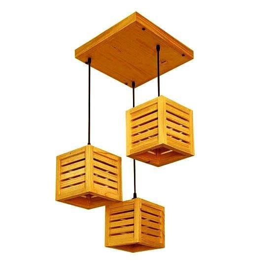 Подвесной светильник из дерева Брасо Карри (ЛЮС-003303)