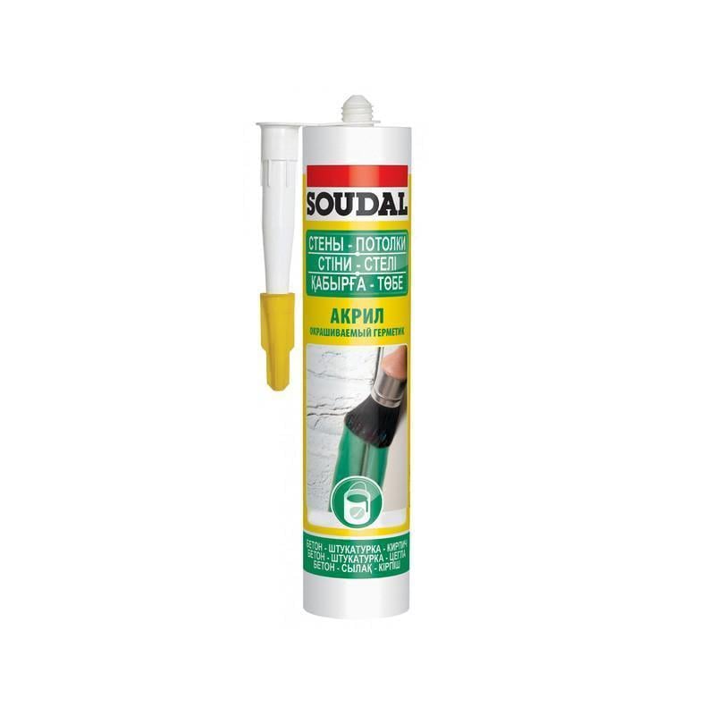 Герметик акриловый SOUDAL 280 мл 5 шт. Черный (000020000000040006)