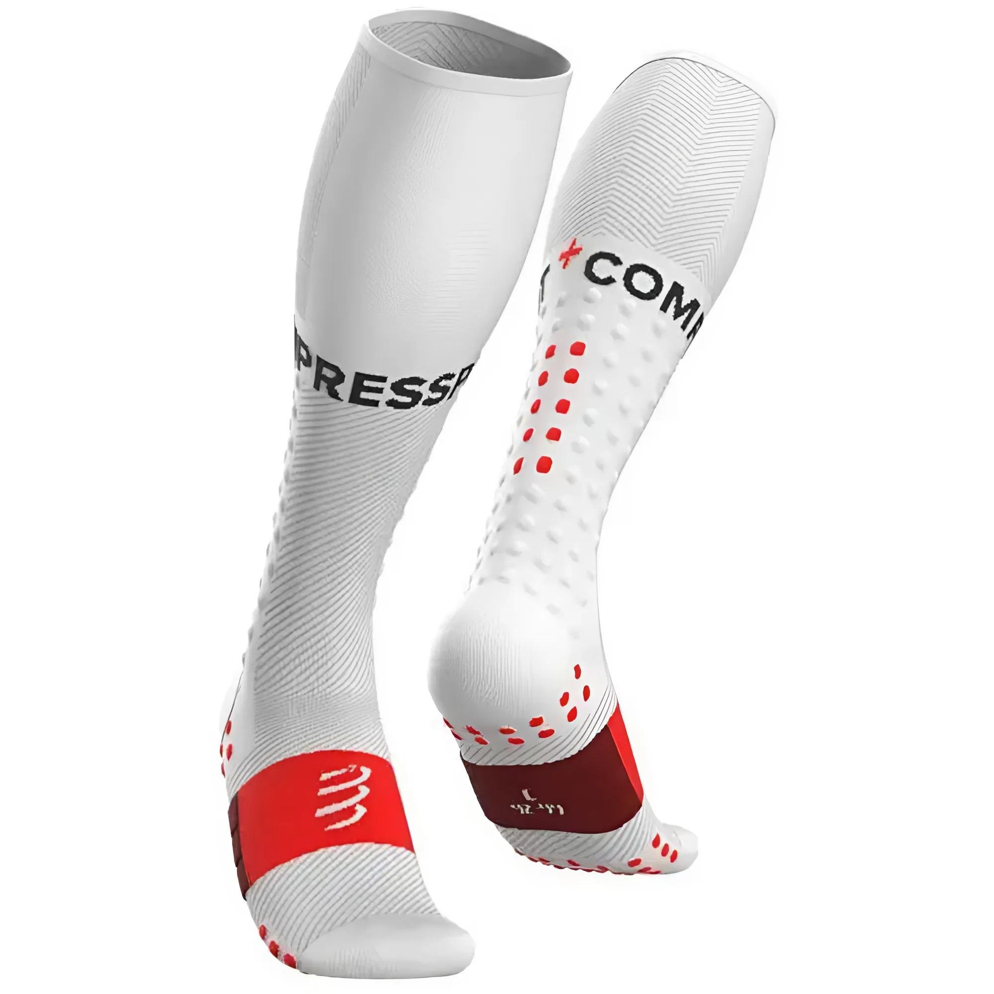 Компрессионные гольфы Compressport Full Socks Run T1 30-34 см White (SU00004B 001 0T1)