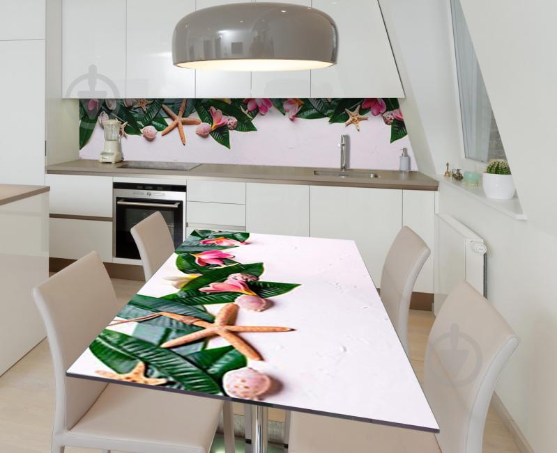 Наклейка 3Д виниловая на стол Zatarga «Тропические радости» 600х1200 мм (Z184378st) Наклейка 3Д виниловая на стол Zatarga «Тропические радости» 600х1200 мм (Z184378st)