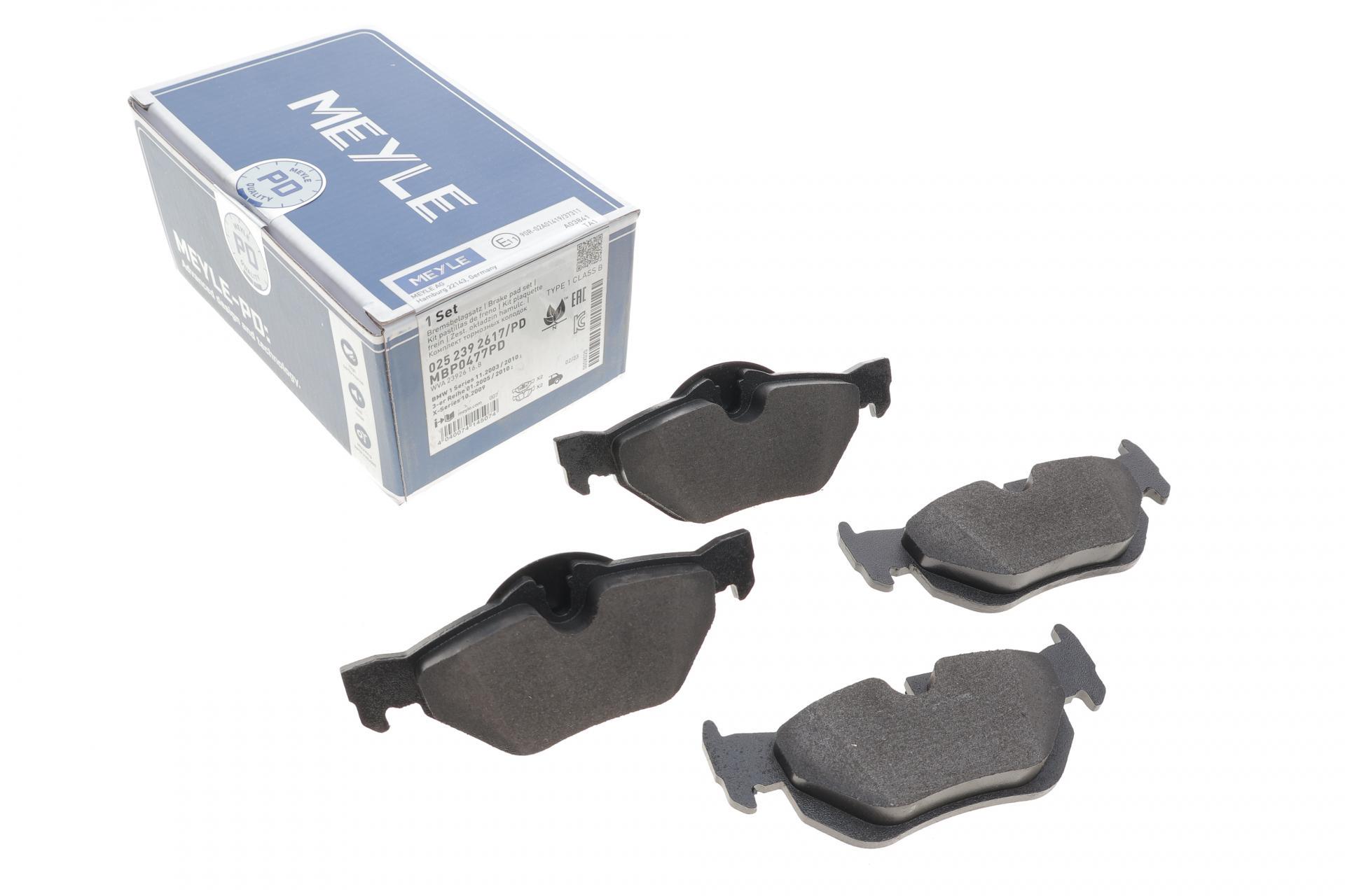 Колодки гальмівні задні Meyle BMW 3 E90-E93 04-13 Ate - (025 239 2617/PD)