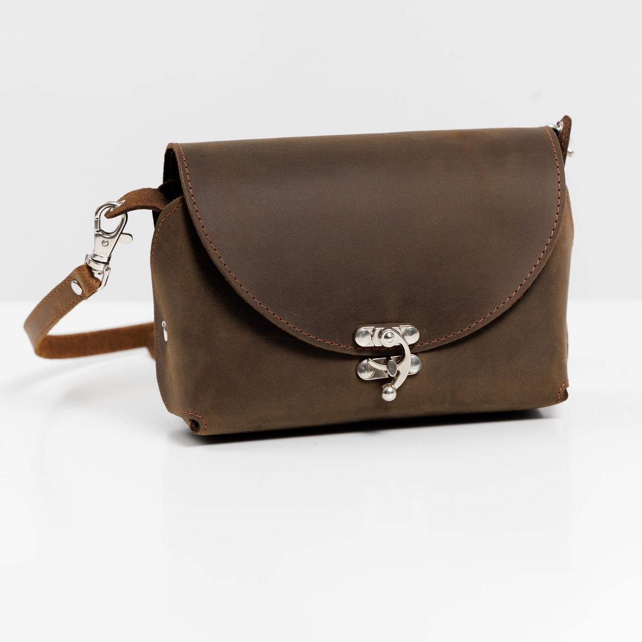 Сумка жіноча шкіряна EDENA Оливковий (Bag-4) - фото 2 Сумка жіноча шкіряна EDENA Оливковий (Bag-4) - фото 2