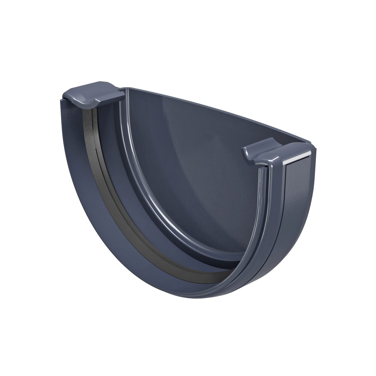 Заглушка желоба REGENAU 125 система Графитовая (350423976) - фото 1 Заглушка желоба REGENAU 125 система Графитовая (350423976) - фото 1