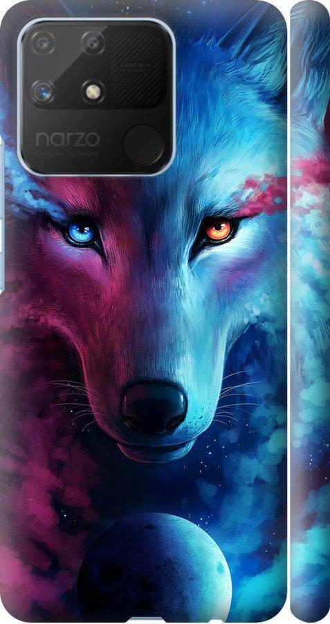 Чехол на Realme Narzo 50A Арт-волк (3999m-2514-42517)