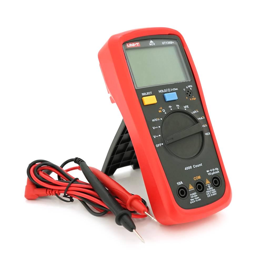 Мультиметр UNI-T UT136B вимірювання V AC/DC A AC/DC Ω C Hz NCV функції Data Hold продзвонювання тест діодів підсвічування SP (43154) Мультиметр UNI-T UT136B вимірювання V AC/DC A AC/DC Ω C Hz NCV функції Data Hold продзвонювання тест діодів підсвічування SP (43154)