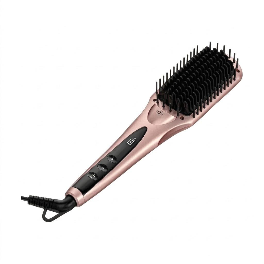Щітка для випрямлення волосся Terviiix Hair Straightener Brush TXB026 з керамічним покриттям та іонізацією (33139981)