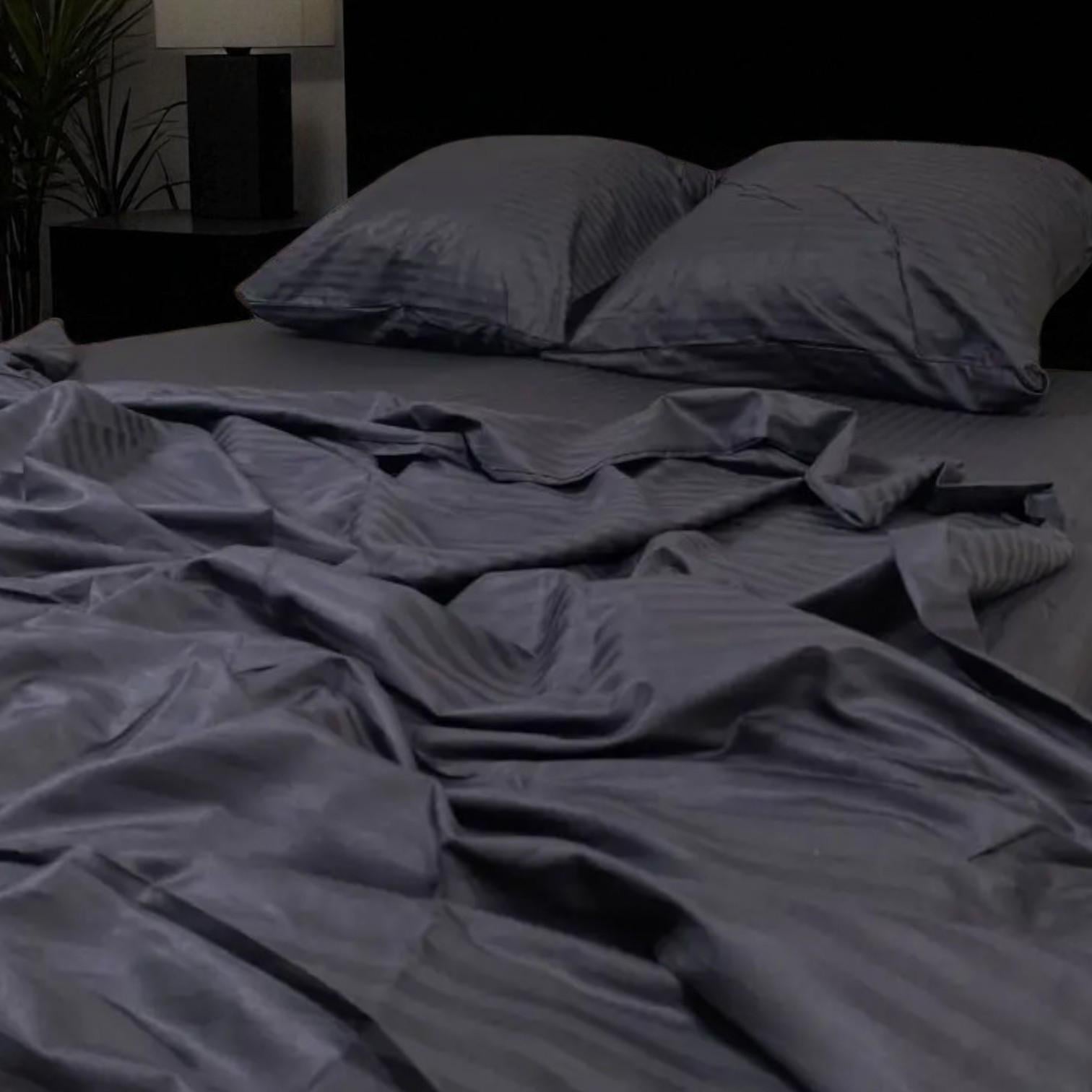 Комплект постельного белья Mak Son Elegance полуторный Black (030-1145210С)