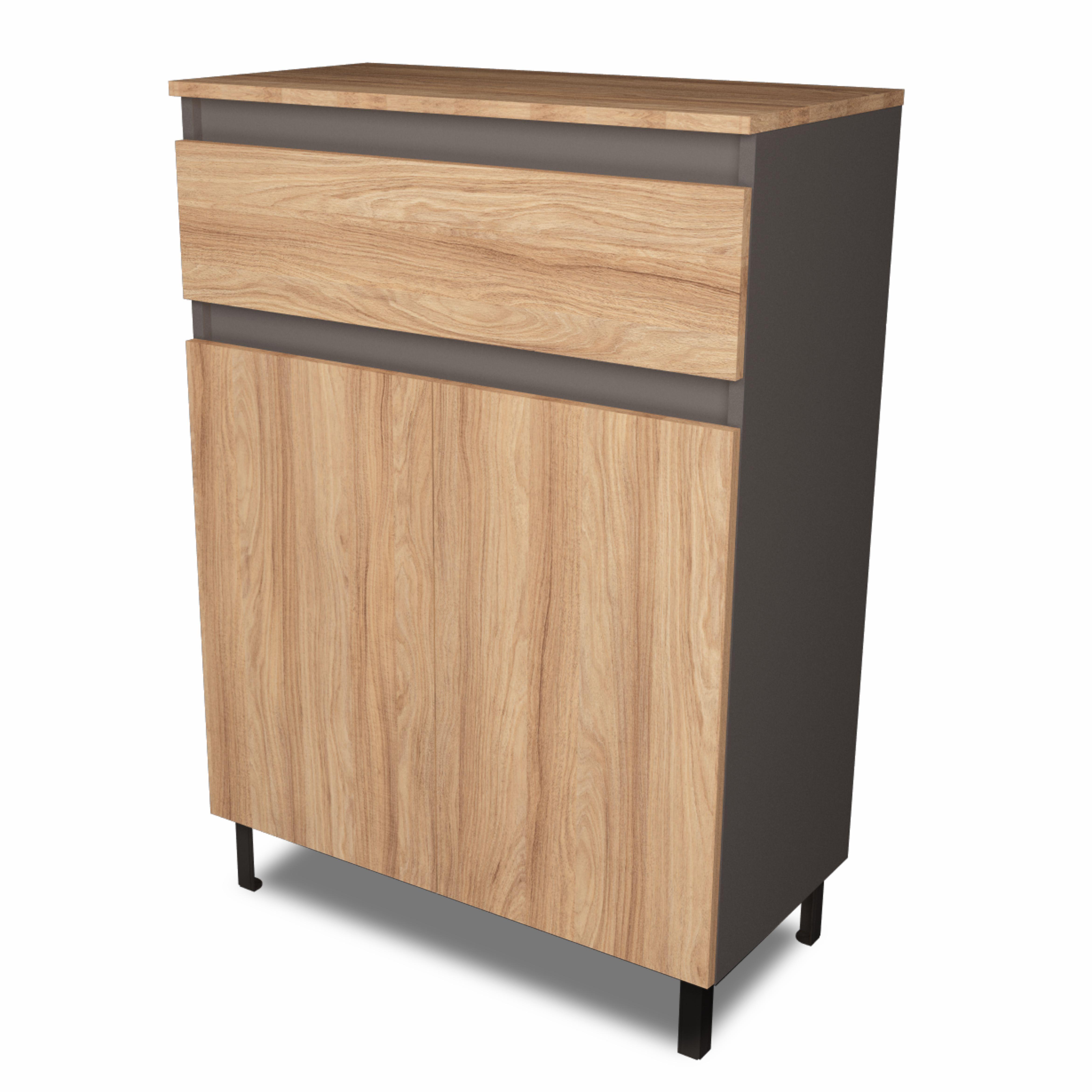 Комод Intarsio Verona Блеквуд ячмінний/Антрацит Комод Intarsio Verona Блеквуд ячмінний/Антрацит