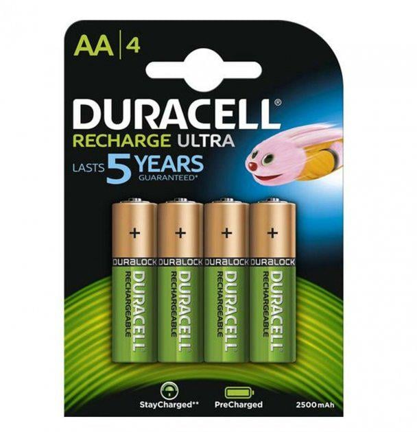 Аккумулятор Duracell R6 AA 2500 мАh 4 шт.