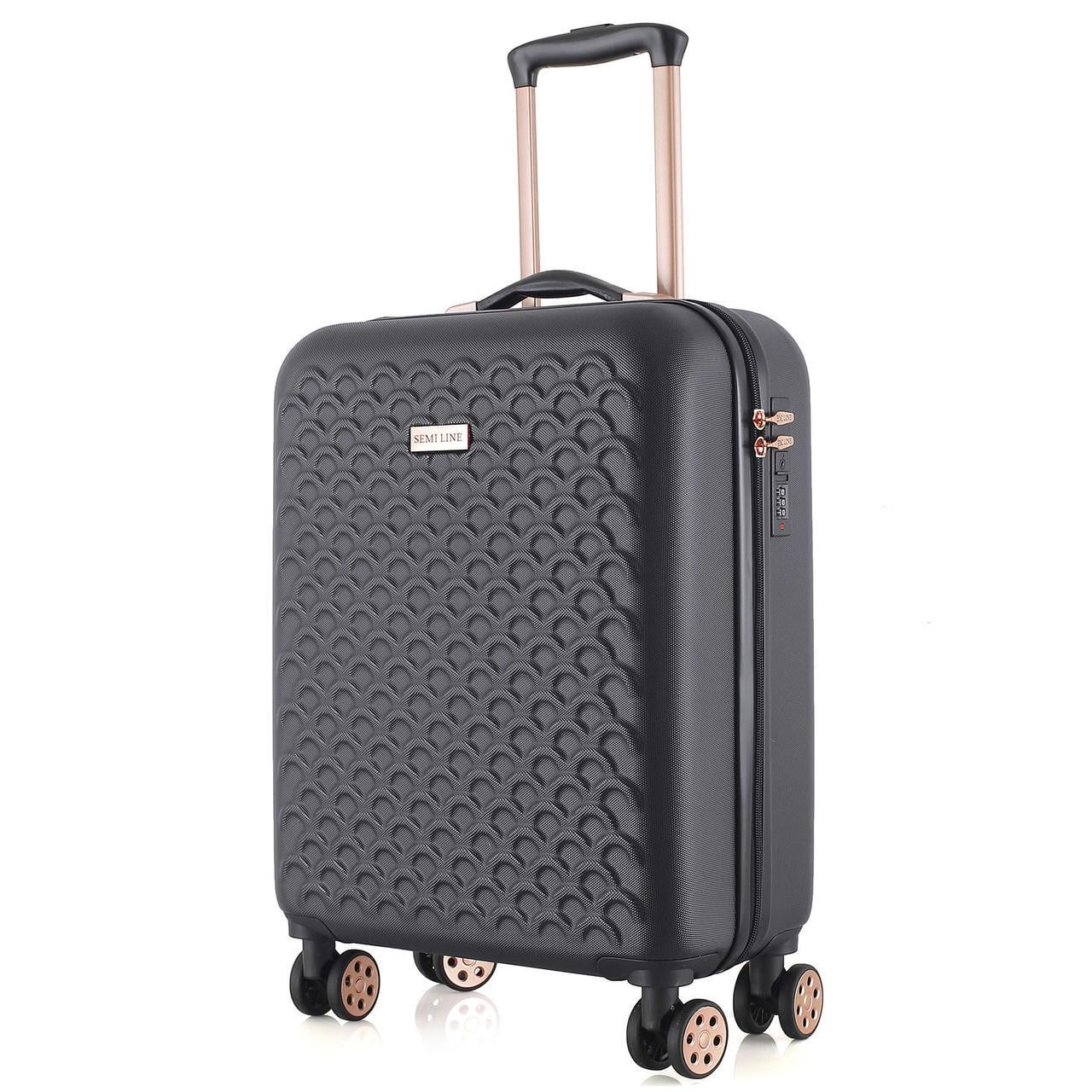 Чемодан SEMI LINE 20" S Black (T5718-1)