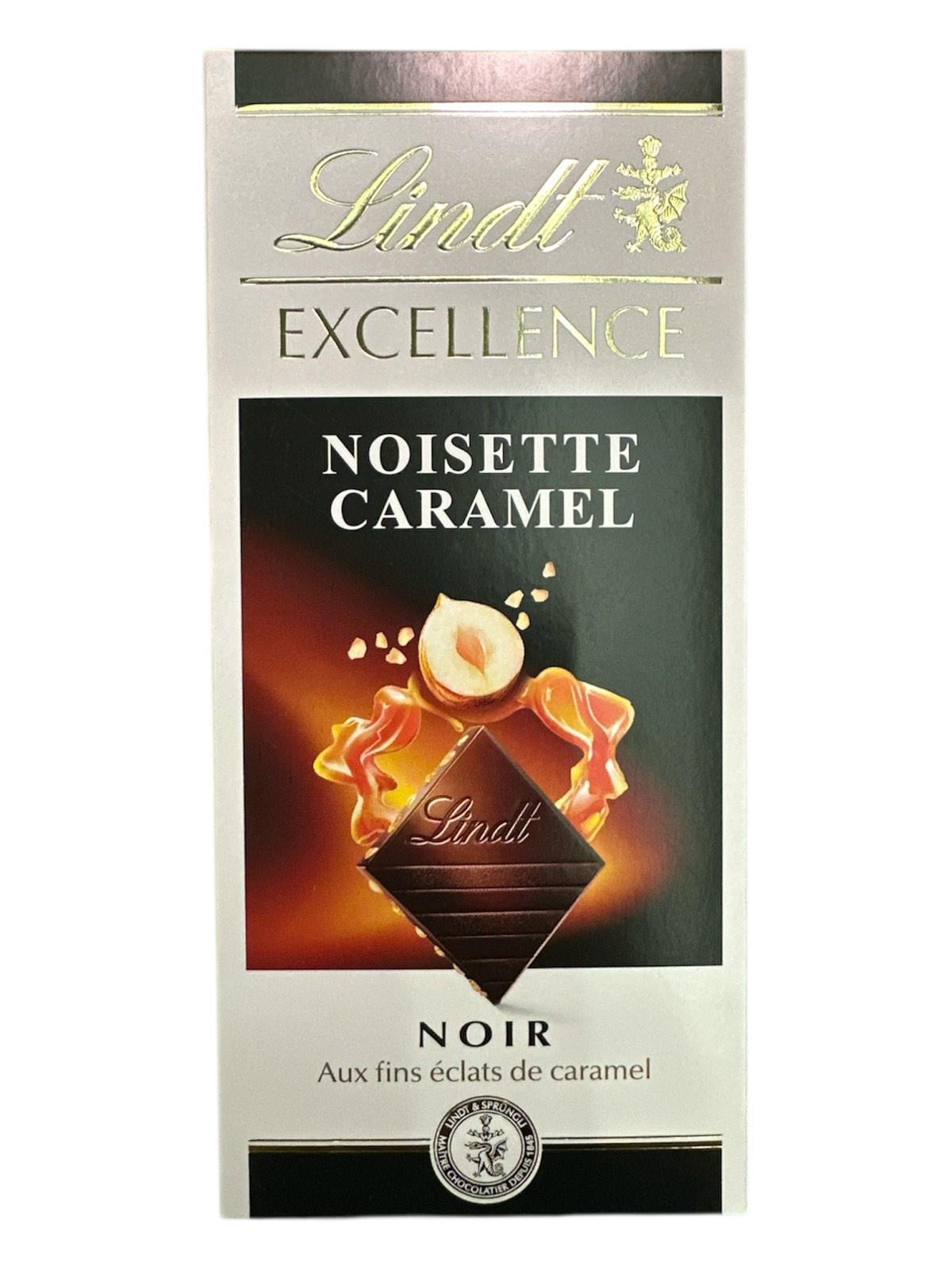 Шоколад черный Lindt с карамелью и фундуком 100 г (61041)