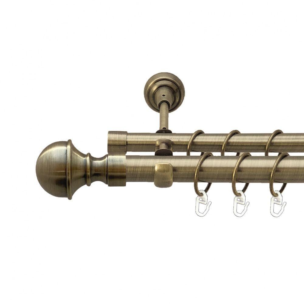 Карниз Orvit Бостон дворядний гладкий 25/19 мм 300 см Антик (00-00010253)