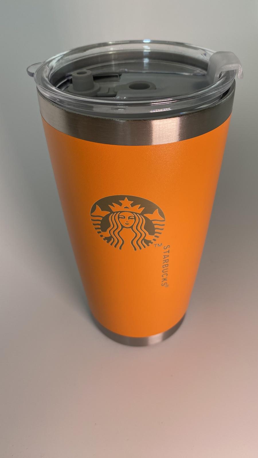 Термочашка Starbucks з нержавіючої сталі герметична кришка з вакуумною ізоляцією 500 мл Tangerine (30124076)